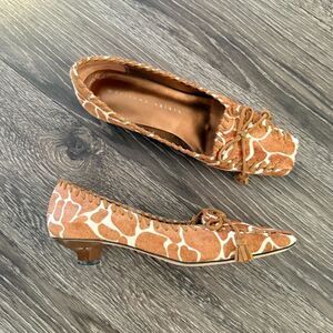 Martinez Valero Giraffe Print Shoes